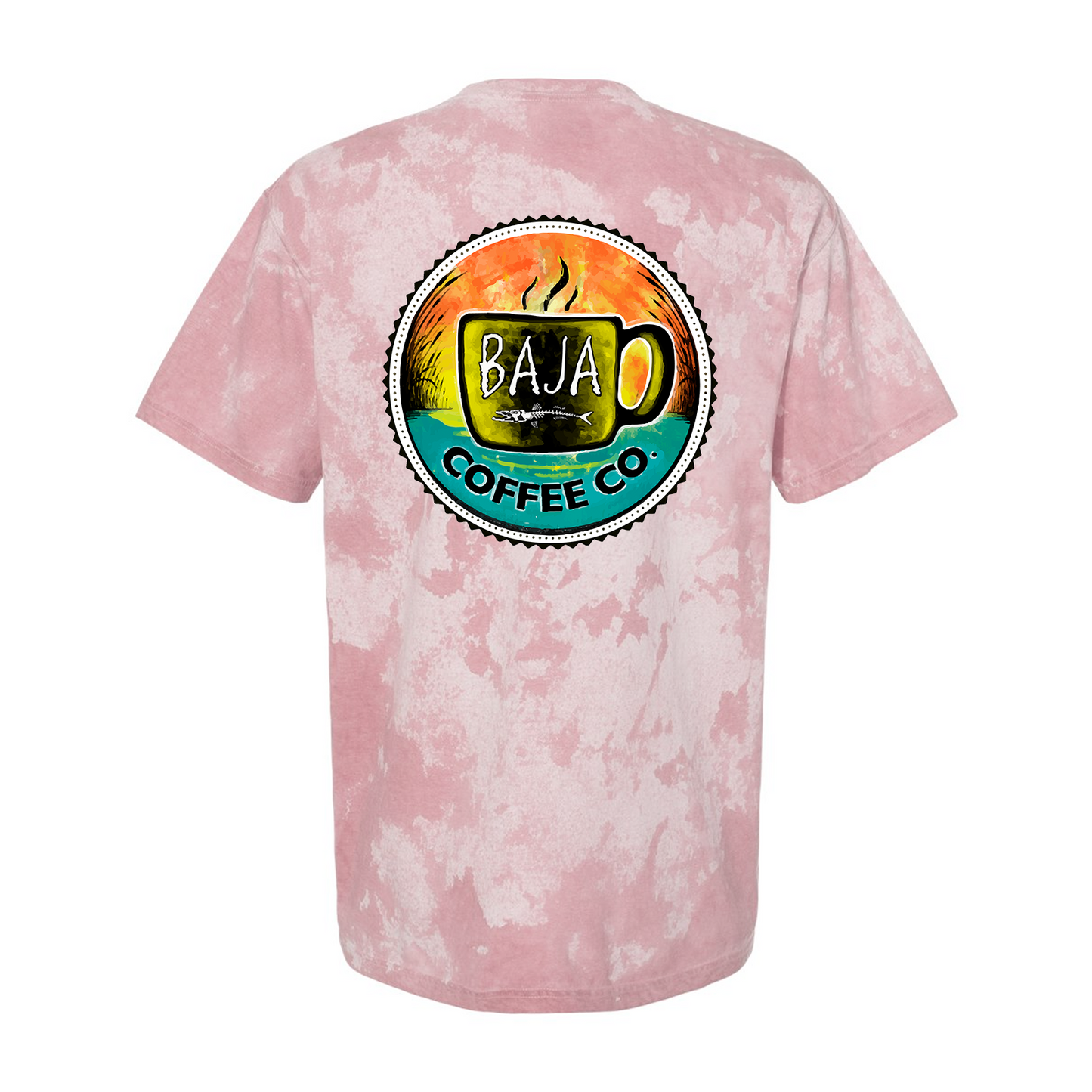 Full Color Baja Coffee Logo - Comfort Colors - Colorblast Heavyweight T-Shirt - 1745 - Clay