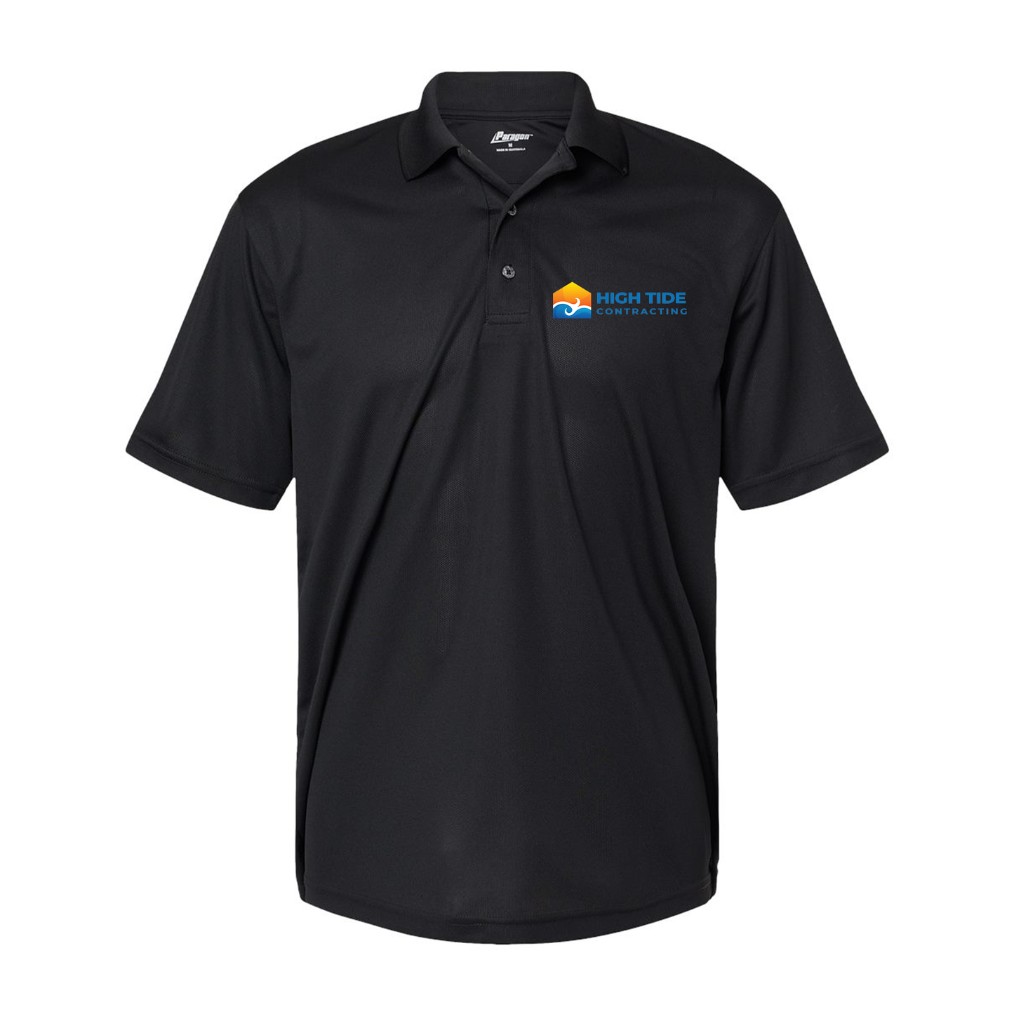 Logo (Pocket) - Dry Fit Polo (Black, Paragon 100)