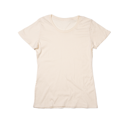Women's Fitted Tee - Royal Apparel - 5001ORGW - Natural