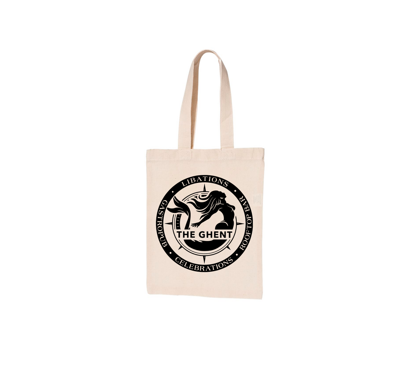 The Ghent Logo (Black) - Tote (Natural)