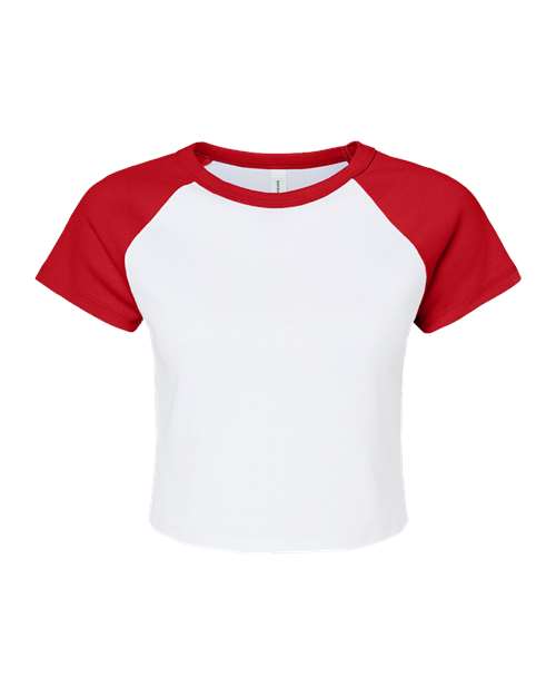 BELLA + CANVAS - 1201 - White/ Red