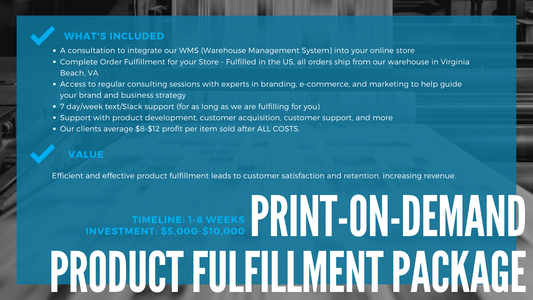 Print on Demand - Product Fulfillment Package