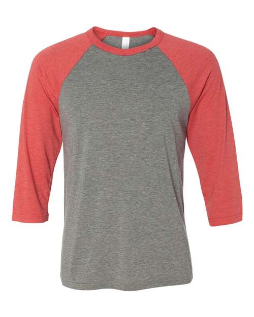 BELLA + CANVAS - 3200 - Grey/ Red Triblend