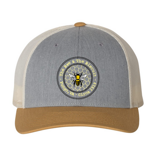Logo (Embroidered) - Trucker Hat (Heather Gray/Birch/Biscuit, Richardson 115)