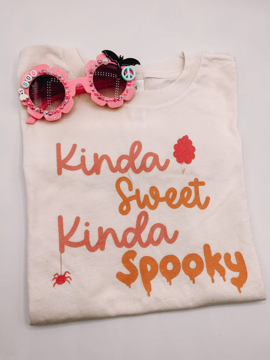 Kinda Sweet Kinda Spooky - Kids Tee (Natural)