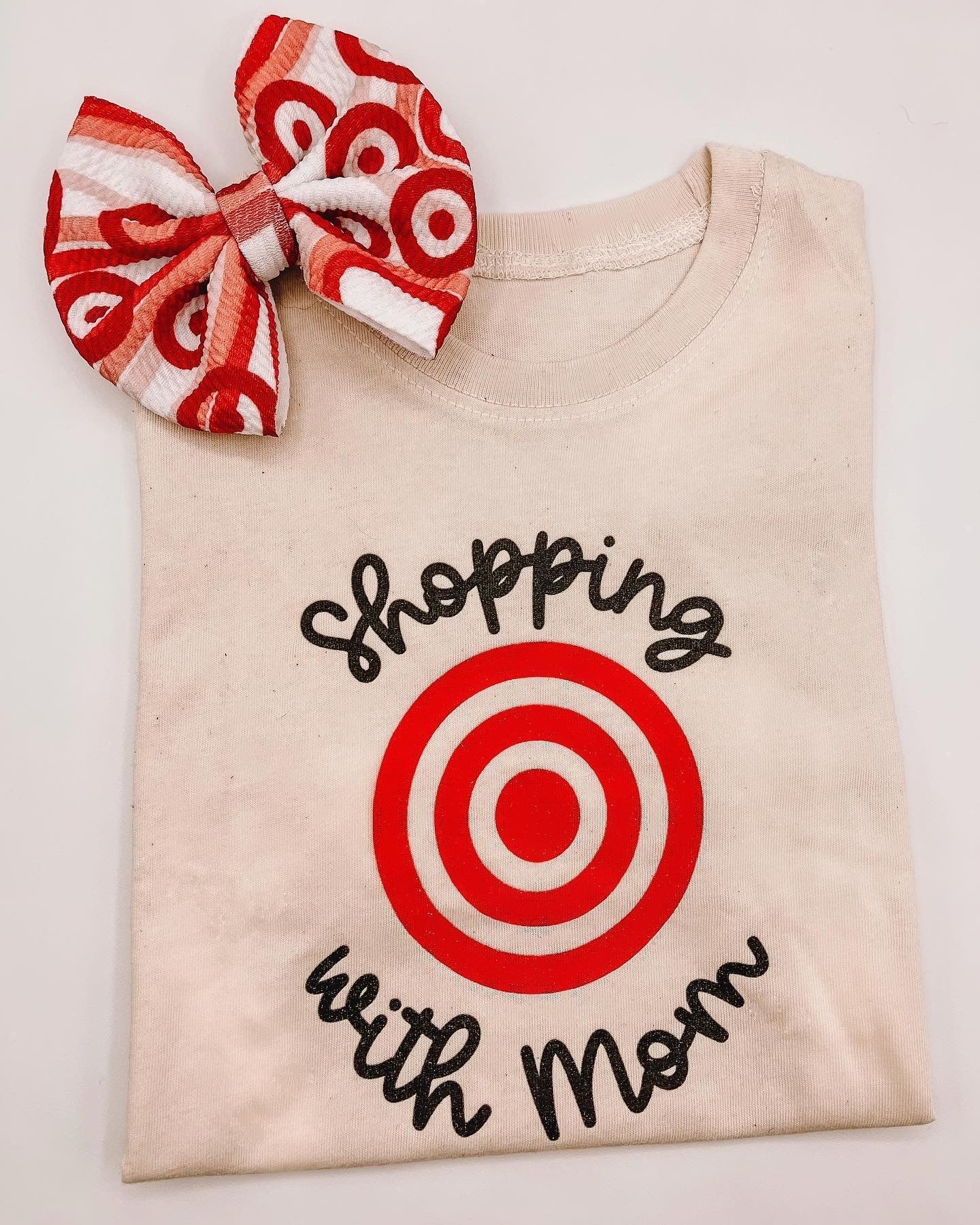 Shopping with Mom - Kids Tee (Natural)
