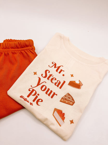 Mr. Steal your Pie - Kids Tee (Natural)
