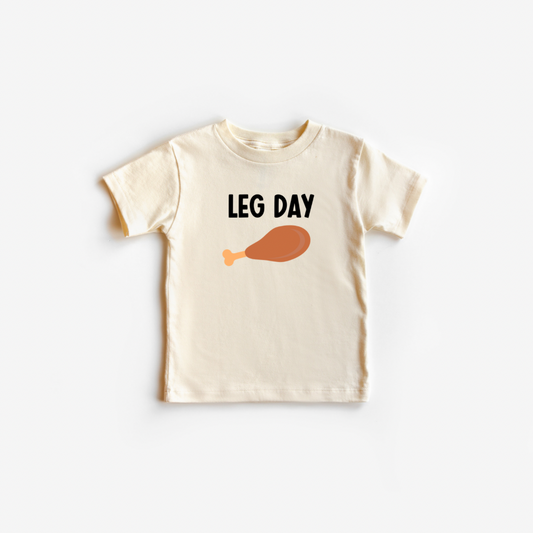 Leg Day - Kids Tee (Natural)